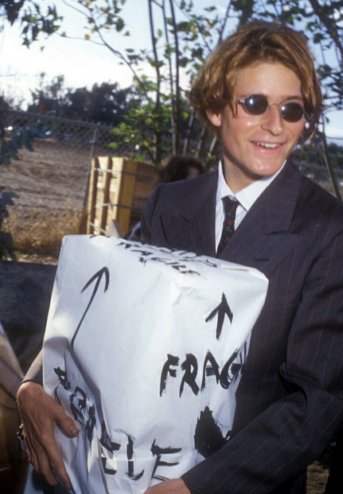 Crispin at Sean Penn and Madonna's wedding